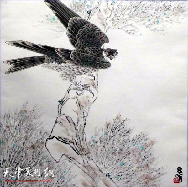 马明作品:《大漠雄鹰》