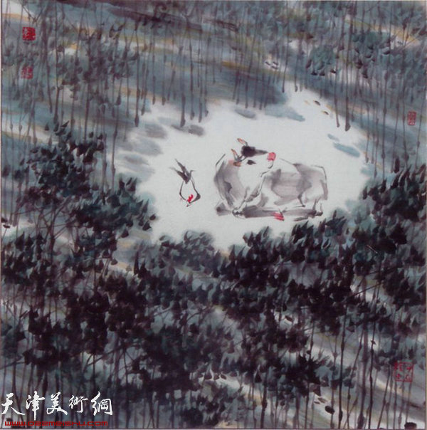 李一谷画牛