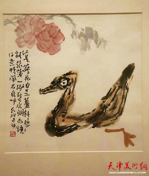 “王学仲书画艺术展”在深圳市关山月美术馆开幕，图为展览作品。