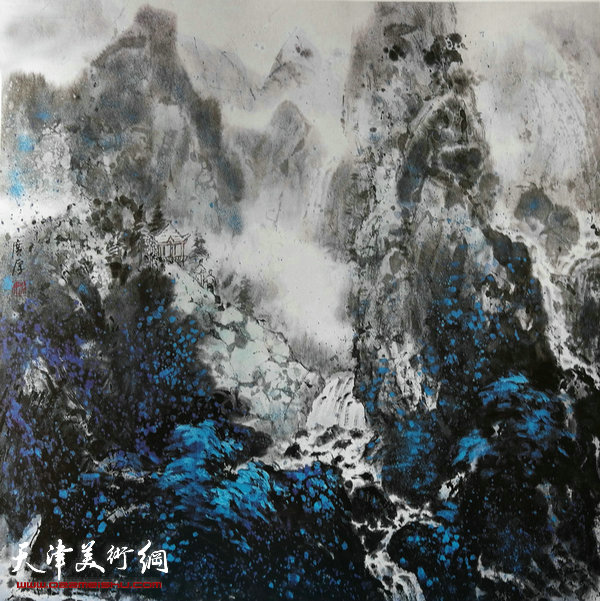 姚广厚山水作品《人间仙境入画屏》