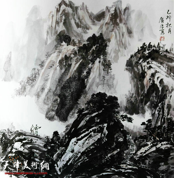 姚广厚山水作品《如梦如幻人生境》