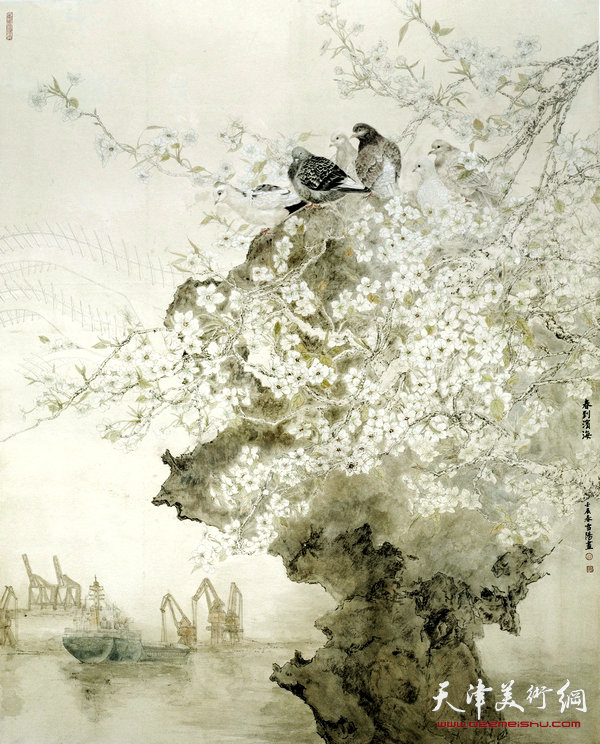 庄雪阳作品：春到滨海（魅力滨海美术作品展银奖）2012