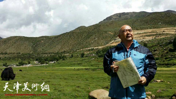 天津美协副主席尹沧海教授赴西藏写生