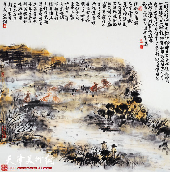 陈丙利山水画作品：《皖南野逸系列之五》