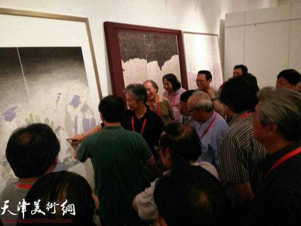 第十二届全国美展中国画展区复评工作会现场。