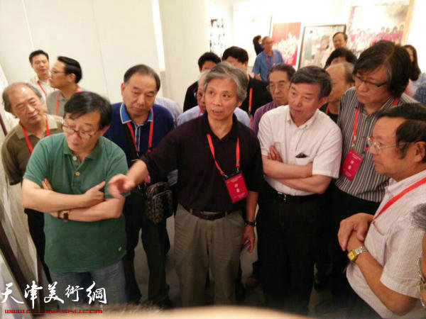 第十二届全国美展中国画展区复评工作会现场。