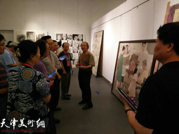 第十二届全国美展中国画展区复评工作会现场。