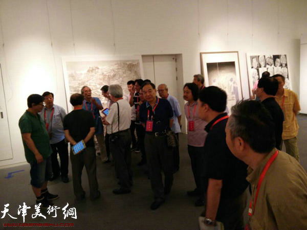 第十二届全国美展中国画展区复评工作会现场。