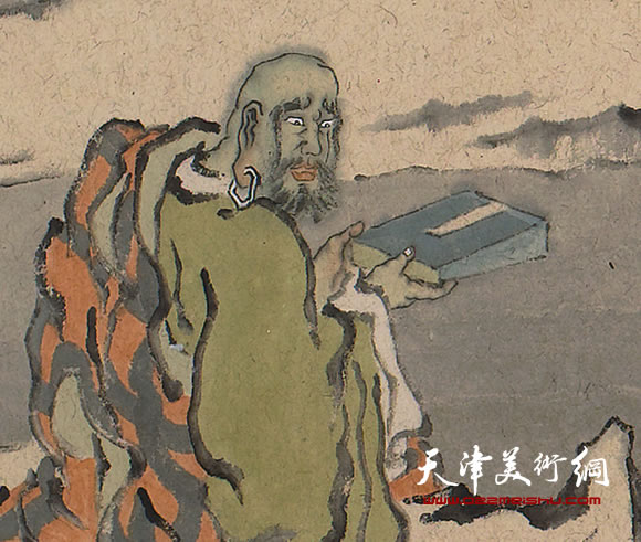 田娟作品《十八罗汉》局部