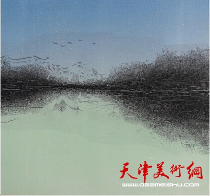 桂江《相对风景二》凹版30cmx30cm 2013年