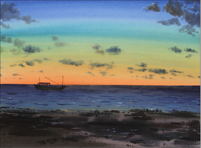 张威【海之印象】2013，尺寸：53x76cm