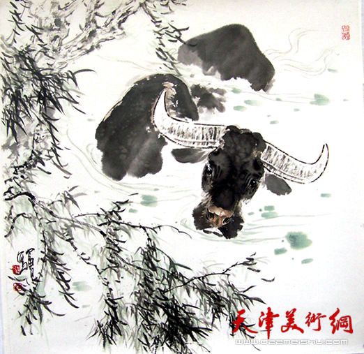孙富泉作品《十二生肖—牛》