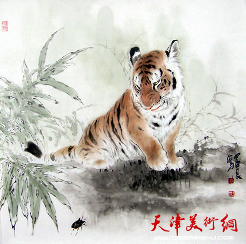 孙富泉作品《十二生肖—虎》