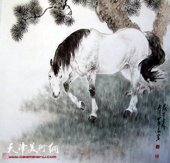 孙富泉作品《十二生肖—马》