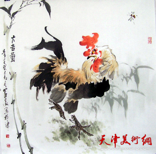 孙富泉作品《十二生肖—鸡》