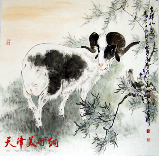 孙富泉作品《十二生肖—羊》