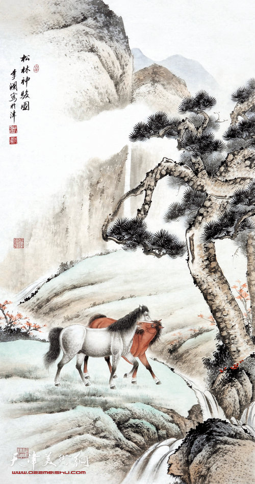 李澜作品：松林神骏