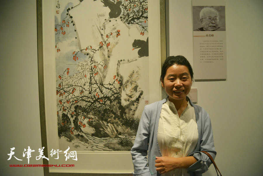 “中国梦·翰墨缘”五画院联展在天津博物馆展出，图为