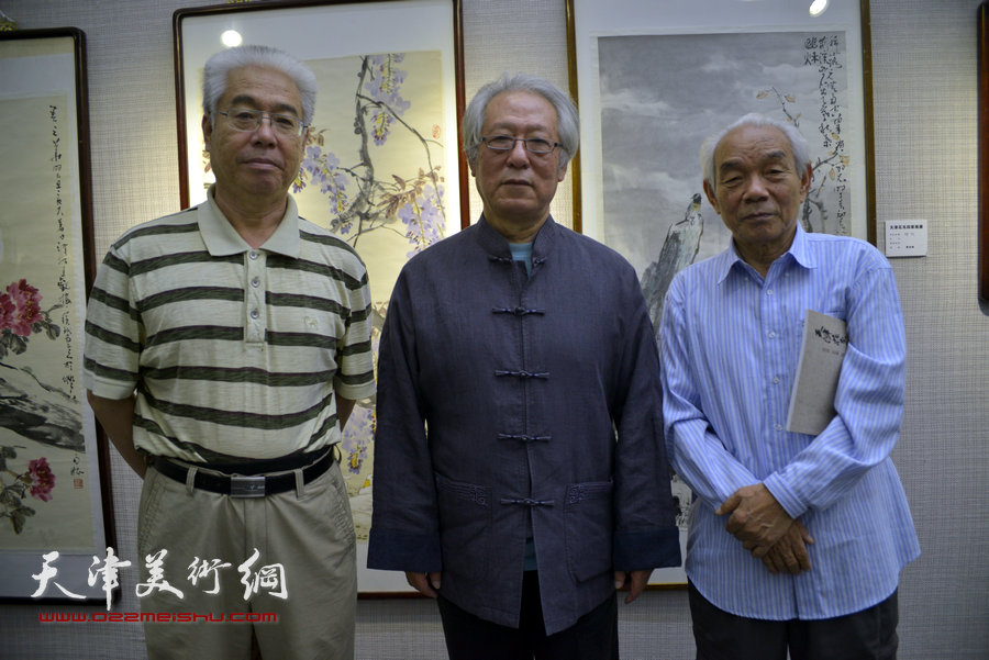 “贾、史、阮、郭”天津花鸟四家画展在天津图书馆举行，图为