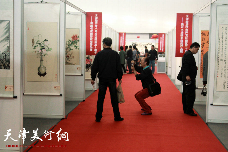 记录三十年 天津开发区美术书法摄影获奖作品展开展。