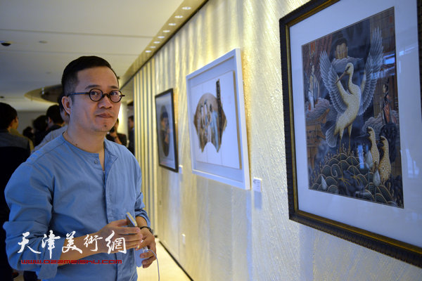 ART TOMSON当代抽象艺术展汤臣津湾一品盛大开幕，图为现场。