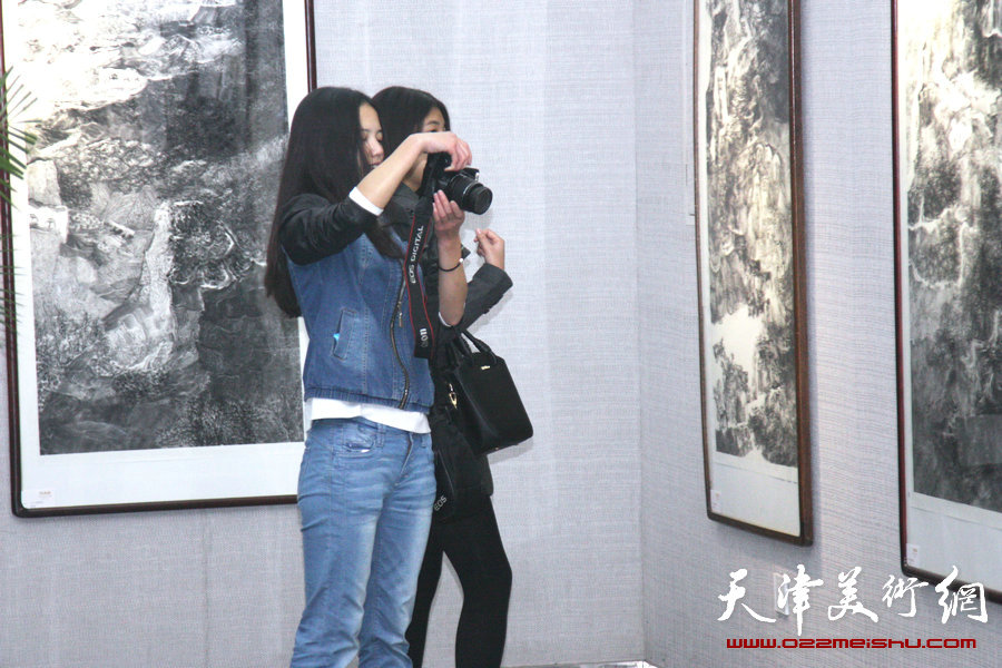 丹青缘—唐睿、何宁、杜小龙水墨三人展在天津图书馆开展
