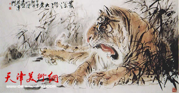 赵玉山作品《叢深潜大勇》