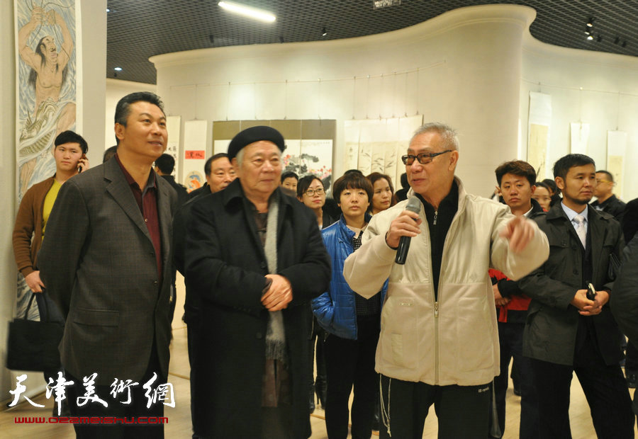 濠上观鱼—中华鱼文画书法绘画展在滨海新区开展