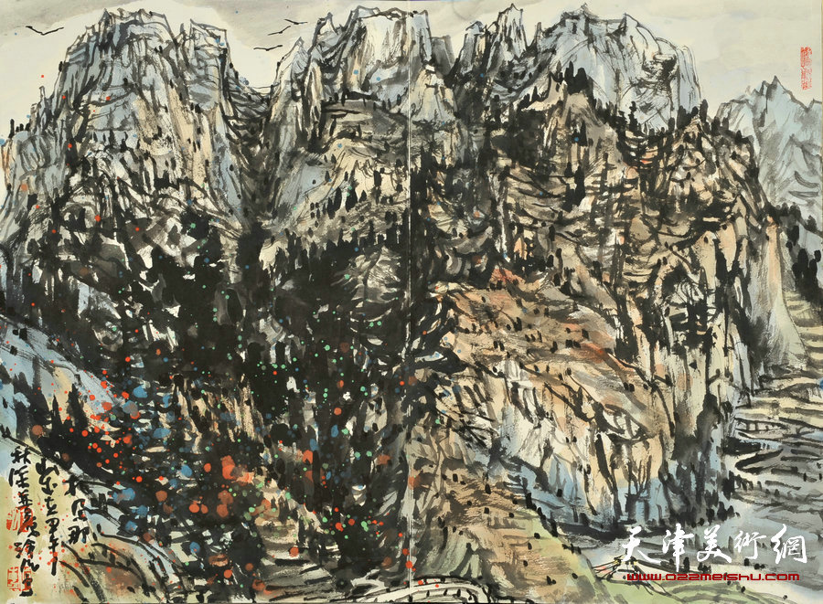 尹沧海笔下的甘南写生作品。