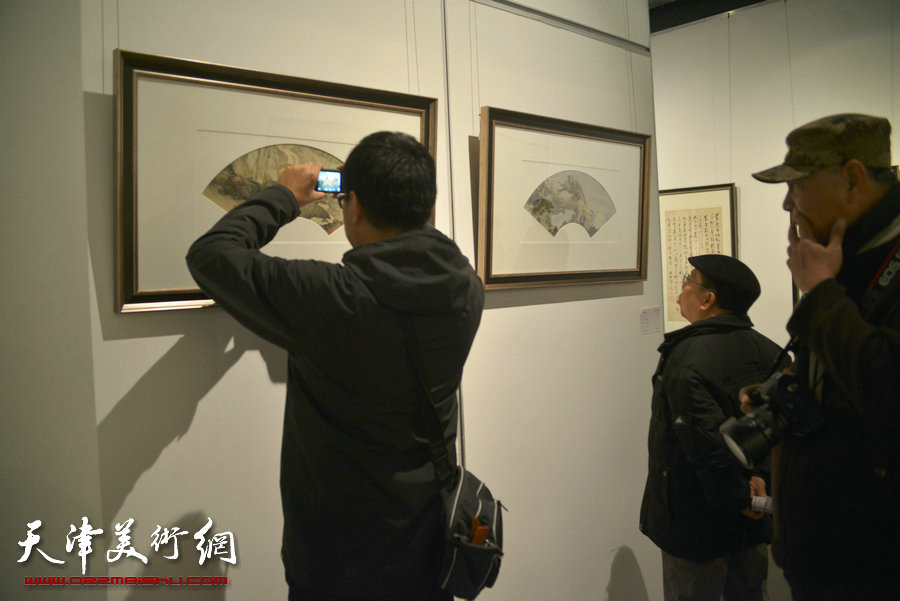 风云壮观—中国书画收藏精品展在天津美术馆开展，图为展览现场。