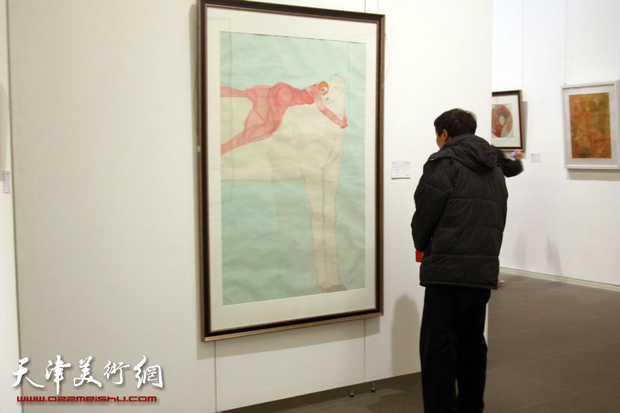 风云壮观—中国书画收藏精品展在天津美术馆开展，图为展览现场。