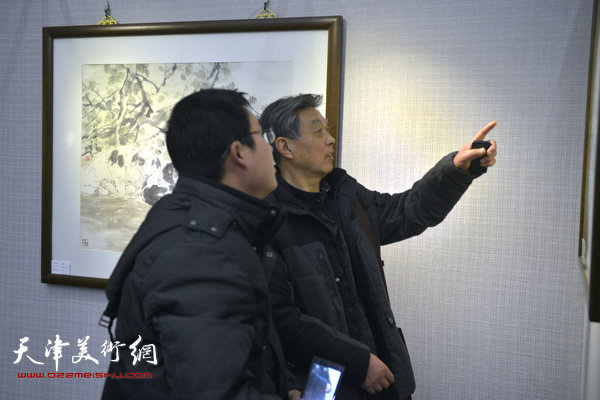 “三羊开泰”金涌焱花鸟画精品展在天津开幕。