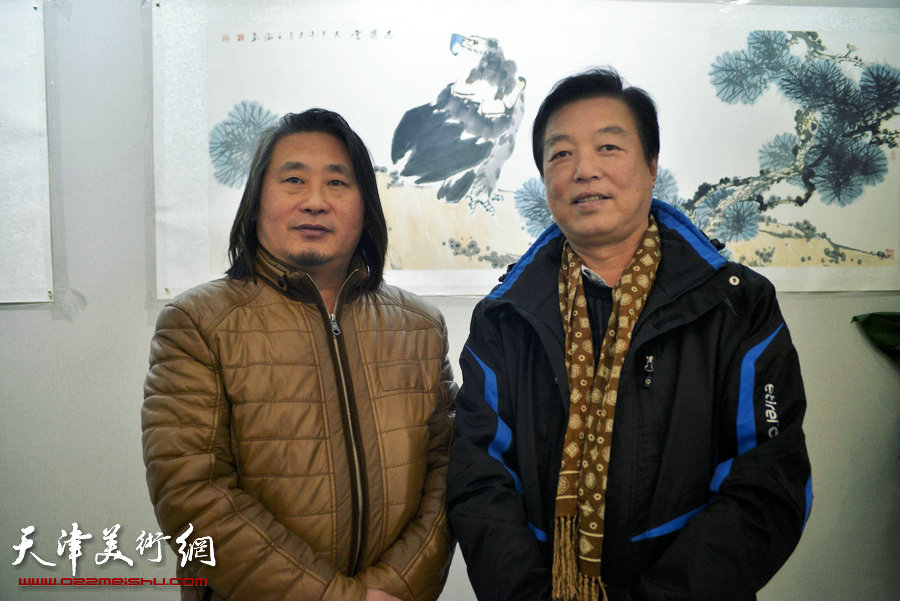 陈之海、孙富泉中国画展在天津图书大厦开展，