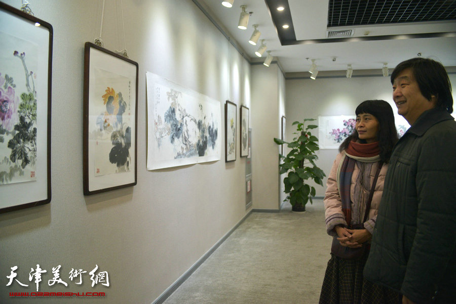 陈之海、孙富泉中国画展在天津图书大厦开展，