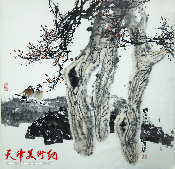 画家赵作梁花鸟作品欣赏
