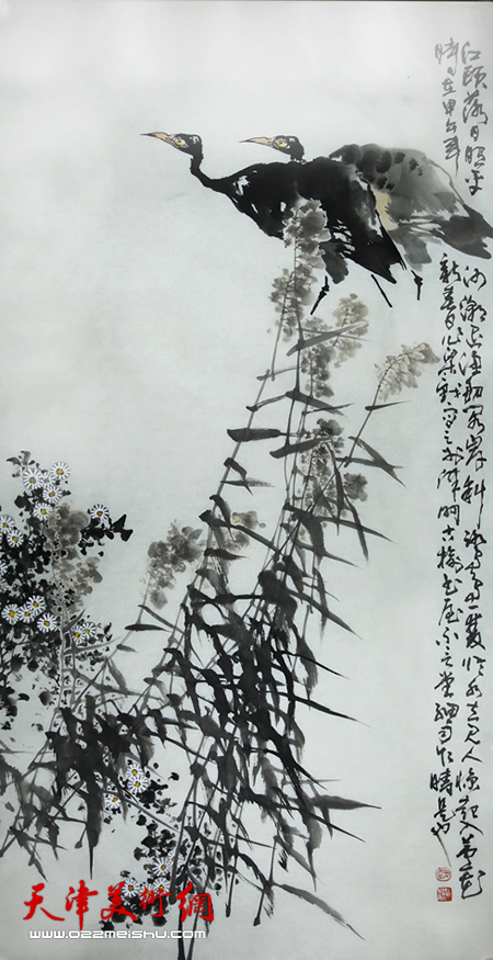 画家赵作梁花鸟作品欣赏