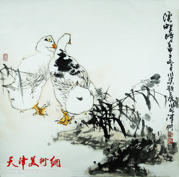 画家赵作梁花鸟作品欣赏