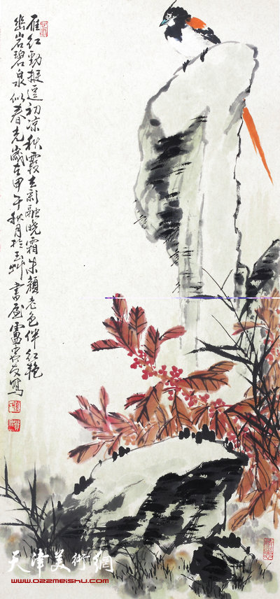 卢贵友作品：《秋霞去彩融晓霜》