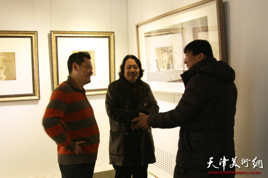 “高情深致—白鹏绘画作品展”开展，图为