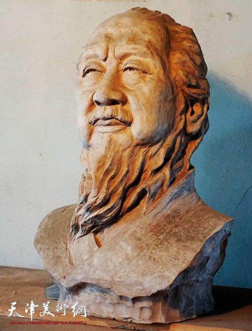 王玉平 墨子造像 木雕