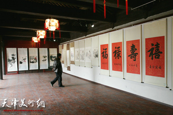 翰墨情怀—天津格调书画院作品展在杨柳青开展