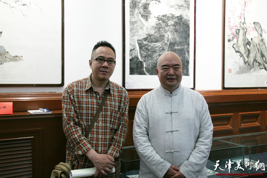 “水墨青春·天津青年书画家学术展”5月1日在天津西洋美术馆开展，图为