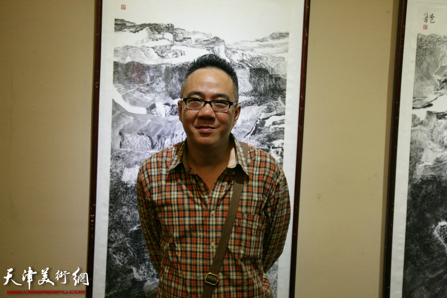 “水墨青春·天津青年书画家学术展”5月1日在天津西洋美术馆开展，图为