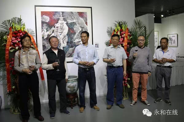 “津门松风·马寒松人物画展”开幕仪式。