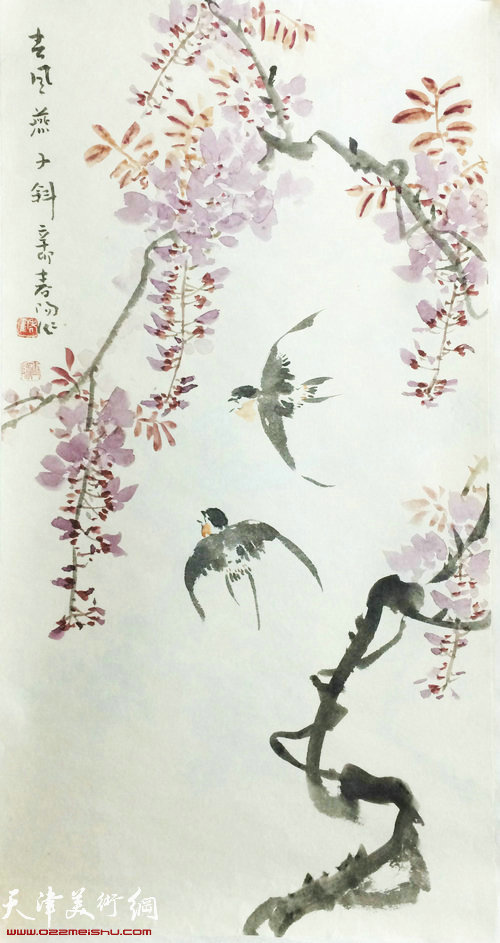 霍春阳花鸟画