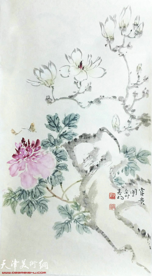 霍春阳花鸟画