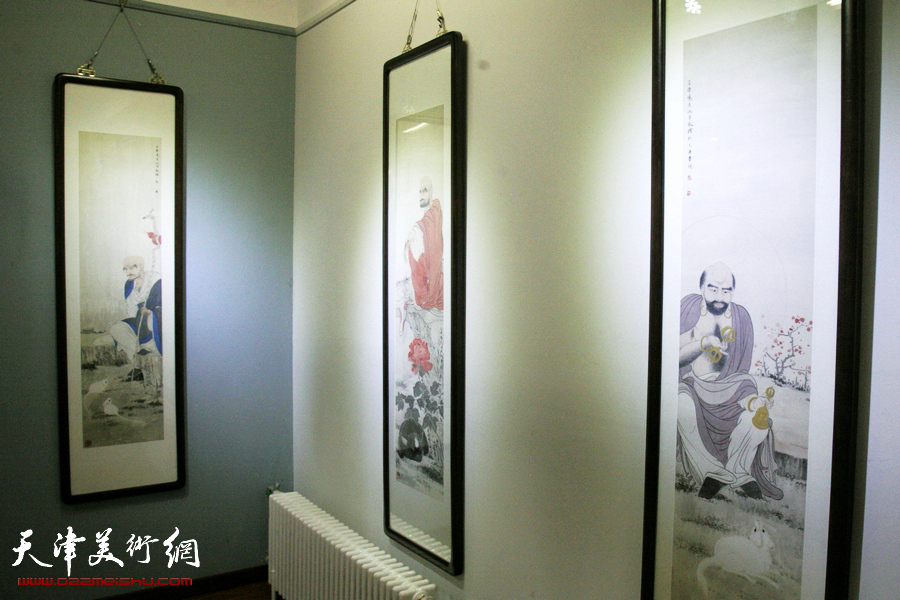 “守正——霍春阳师生作品展”在鸿德艺术馆开幕，图为