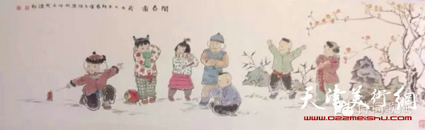 卢东升的写意画—孩童系列作品。