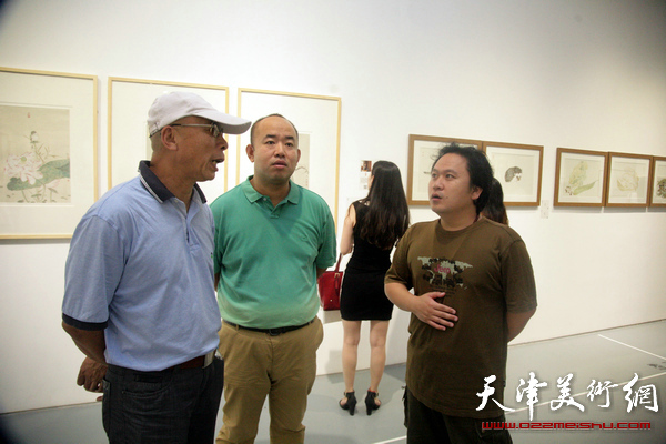 “中国水墨现场·2015天津”展览开展，图为