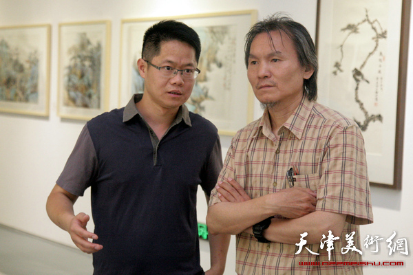 “中国水墨现场·2015天津”展览开展，图为
